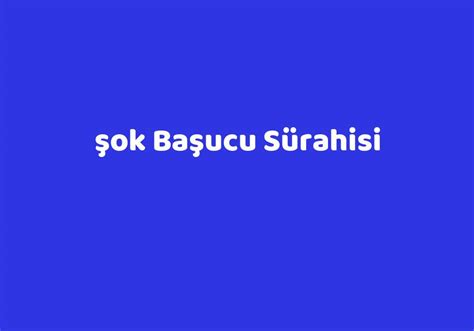 şok başucu sürahisi